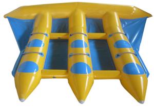 China Funny Sea Beach Inflatable Flying Fish , Outdoor Entertainment Inflatable Banana Boat on sale