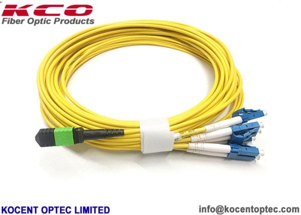 Cheap ODM MPO MTP Patch Cord 8 Cores LC/UPC Single Mode G652D Durable For FTTH GPON for sale