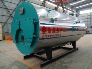 0.25-5 5kw Oil Fired Hot Water Boiler , Horizontal Fire Tube Boiler ZWNS