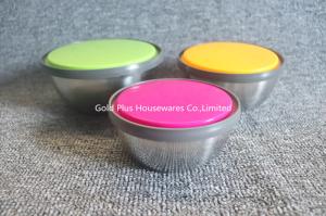 Best Customized Printing Single Wall Metal Salad Bowl With Airtight Lid wholesale