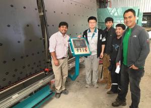 Polysulfide Spreading Double Glazing Glass Machine With Automatic Sensor Device