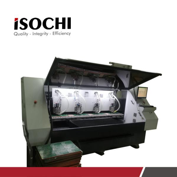Cheap 4 Head Automatic CNC PCB Milling Machine 60krpm For Printed Circuit Board for sale
