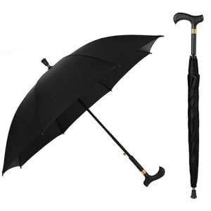 Multi Functional Walking Cane Umbrella Anti Slip For Elderly