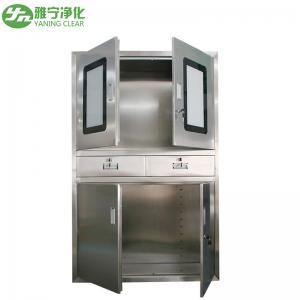 China Clinic Furniture Stainless Steel Medical Instrument Case Medicine Drug Cabinet on sale
