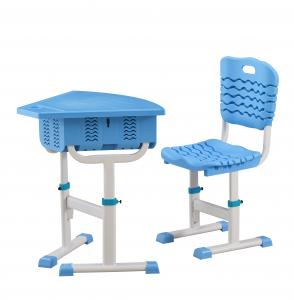 China ABS / PP Study Chair Table For Students Adjustable Study Table And Chair on sale