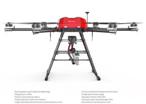 Symmetric Folding Arm Aerones Firefighting Drone