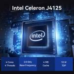 Fanless Industrial Mini PC With Intel Celeron J4125 Processor DDR3 And Dual COM