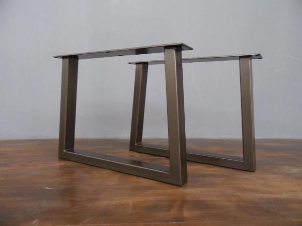 Cheap METAL COFFEE TABLE LEGS ,16” TRAPEZOID-IN TABLE LEGS,BASE WIDTH 20" SET (2) for sale
