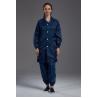 Buy cheap Cleanroom resuable Anti static ESD smock Labcoat dark blue with conductive fiber from wholesalers