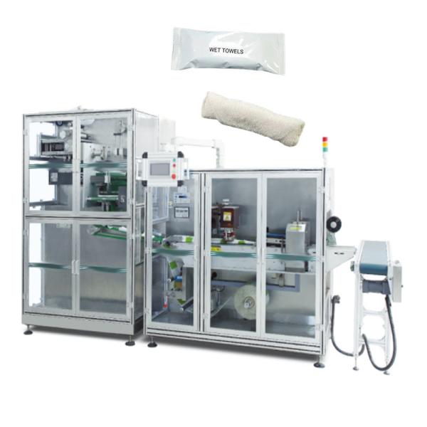 Cheap 380V 50Hz Wet Towel Folding Slitting Packing Machine Automatic Towel Roll Packaging Line for sale