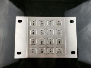 Best 4x4 Layout Numeric Metal Keypad With 16 flat key buttons wholesale