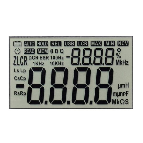 Cheap Car Gauges TN Lcd Segment Display , Auto Parts Arduino Lcd Display 1 / 3 Bias for sale