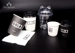 China 4oz - 16oz Custom Disposable Paper Cups Customize Branded For Hot / Cold Drinks on sale
