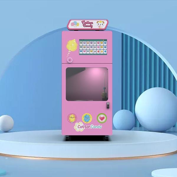 Cheap 12 Flower Automatic Cotton Candy Vending Machine GPS Positioning for sale