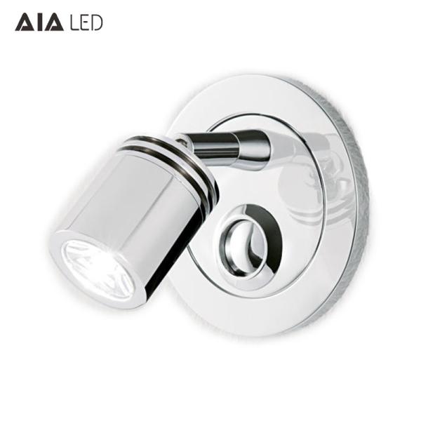 Cheap Push-button switch headboard led wall reading lamp led wall bedside light 3W led bed wall book lights for sale