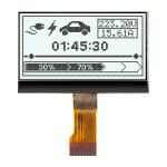 COG LCD display module | 128x64 FSTN+ LCD Display | Gray text on white