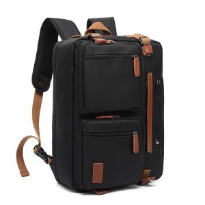 China 3 In 1 Travel Briefcase Laptop Backpack Black Color For Men Adult on sale