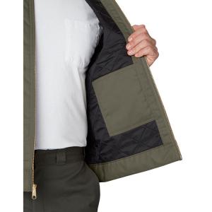Best Heavy Work Warm Down Jacket Hand Pockets Zip Up Front Durable Cotton Workwear wholesale