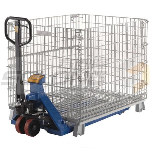 Cheap Collapsible Logistic Wire Container Storage Cages , Wire Mesh Storage Cages for sale