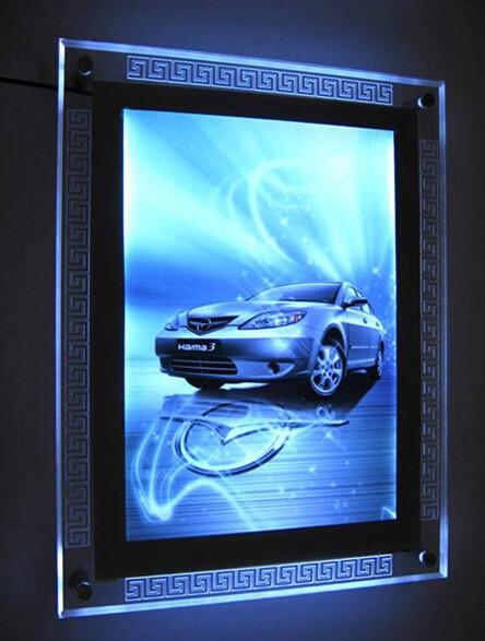 Cheap Crystal Frame LGP Illuminated Acrylic LED Lightbox Display for sale
