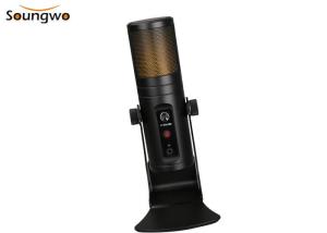China Condenser USB recording microphone Built-In Headphone Jack RGB Indicator on sale