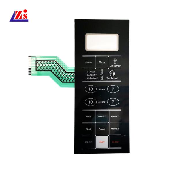 Cheap 500MΩ 100MA 0.3mm Dustproof Backlit Membrane Keyboard for sale