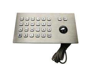 China Top Panel Mount Computer Numeric Keypad , Track Ball IP65 Atm Number Pad on sale