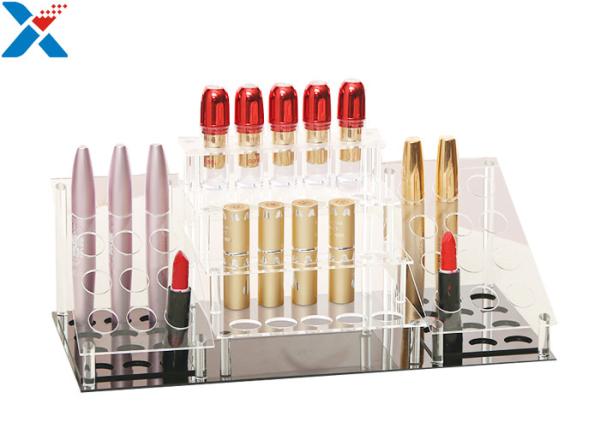 Cheap Custom Acrylic Display Stands Pmma Lipstick Display Holder Plexiglass Lip Gloss Display for sale