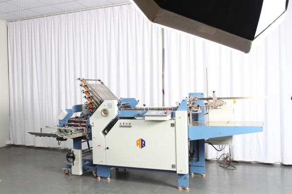 Cheap High Speed A4 Paper Folding Machine With 12 Buckle Plate And Knife Folder for sale