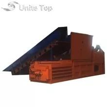 Cheap Full Automatic Horizontal Cardboard Baler / Waste Baling Machine Customized Size for sale