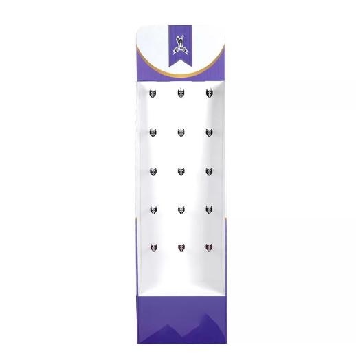 Cheap Pet Store Display Stand , Cardboard Floor Display Stand With Peg Hooks for sale