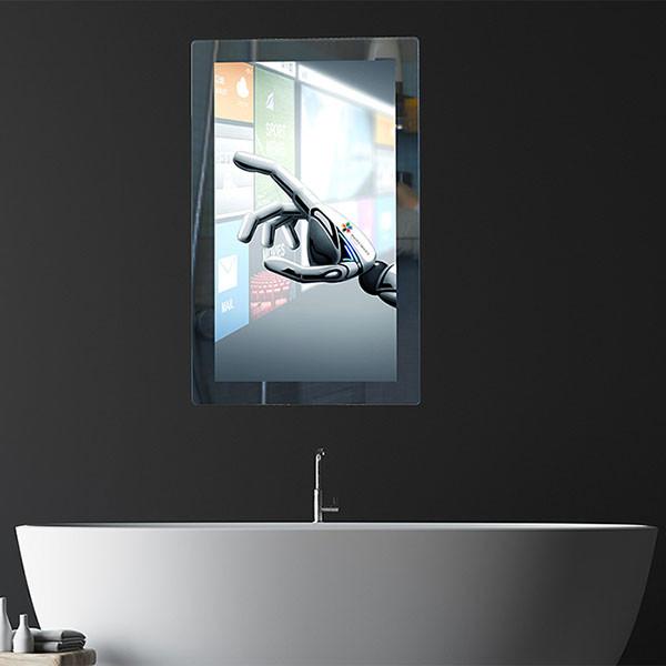 Cheap ITO Glass 2K 15.6 Inch AIO Interactive Touch Screen Flat Panel Mirror for sale