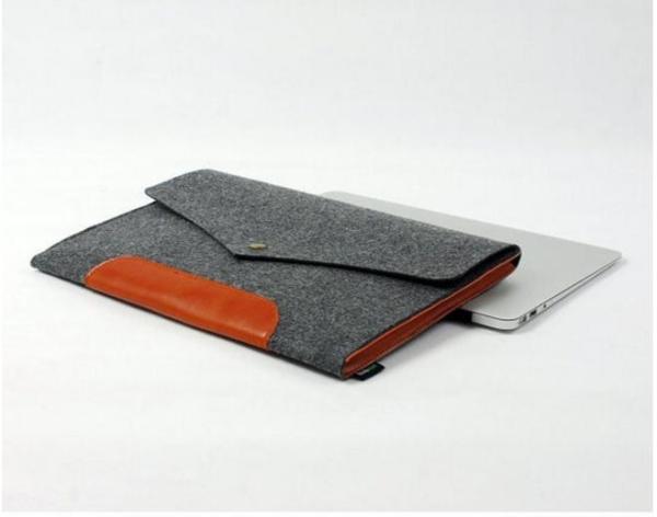 Cheap Newest Styles Products Felt Laptop Bag With Bright Fastener Good Quality for sale
