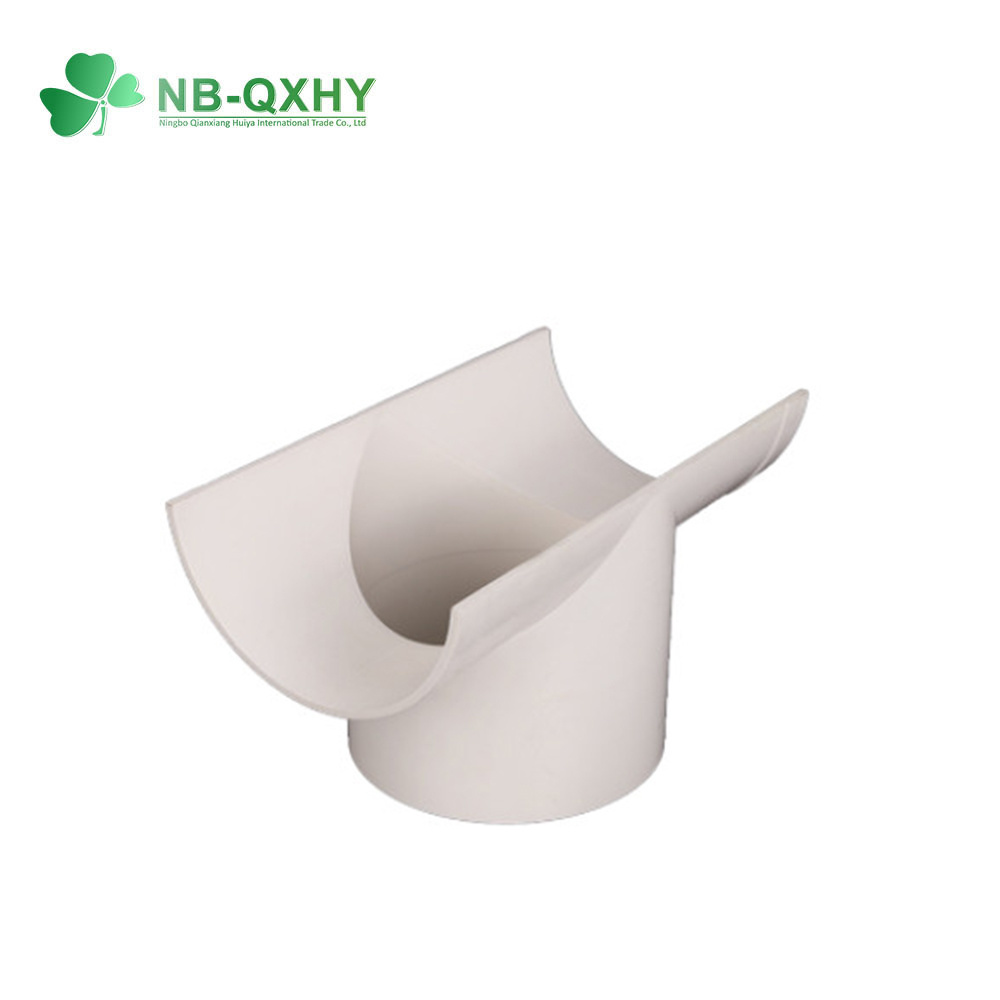 White GB/DIN Sandard UPVC PVC Pipe Fitting Snap/Slip Tee for Drainage