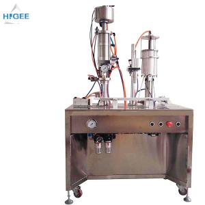 Best 35 - 65 Mm Bottle Height Bottled Water Filling And Capping Machine Inhaler Aerosol Filling Machine wholesale