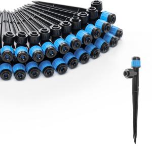 Best Adjustable Water Flow Drip Emitters For 1/4 Inch Tubing Easy Connect Design Watering System Drippers wholesale