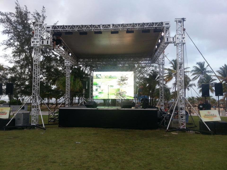 Easy To Assemble Aluminum Spigot Truss For Mobile Entertainment