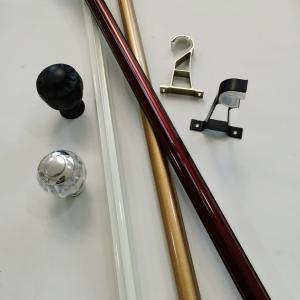 0.35mm Chrome 6.7m Inside Window Frame Curtain Rod