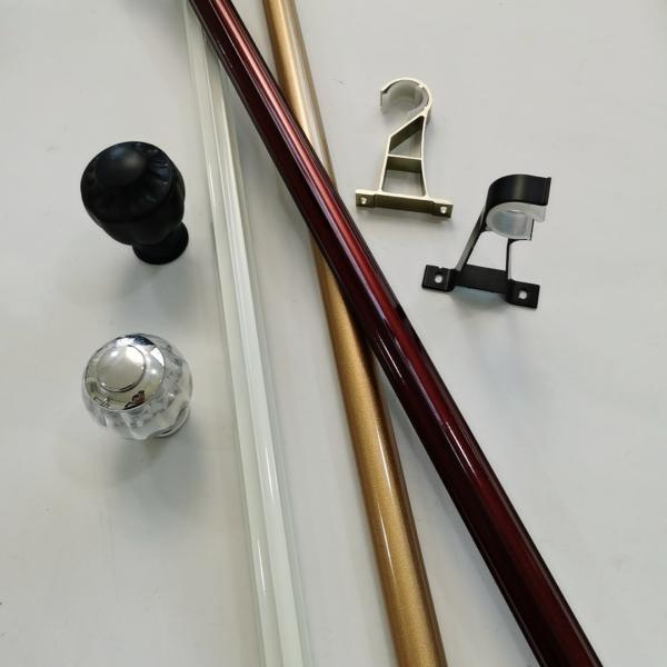 Cheap 0.35mm Chrome 6.7m Inside Window Frame Curtain Rod for sale