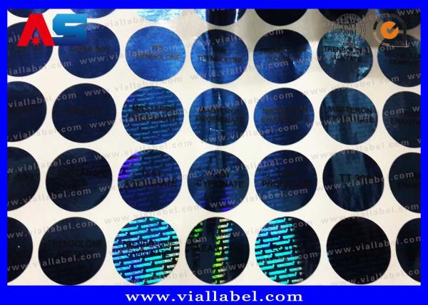 Cheap Blue Custom Holographic Stickers With Security Codes And Serial Number for sale