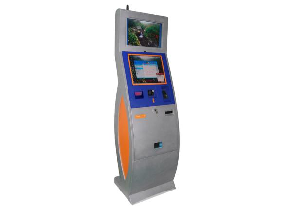 Cheap 19" Dual Touch Screen Self Payment Kiosk Advertiting Display for sale