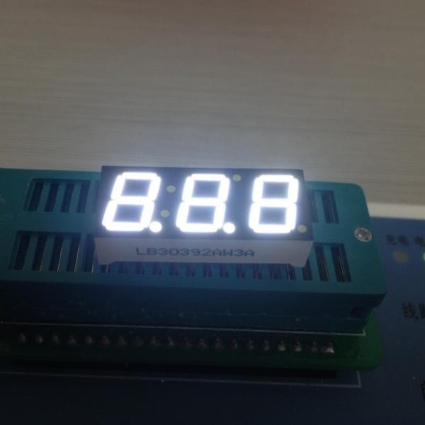 Wide Viewing Angle Surface Mount 7 Segment LED Display Triple Digit Long