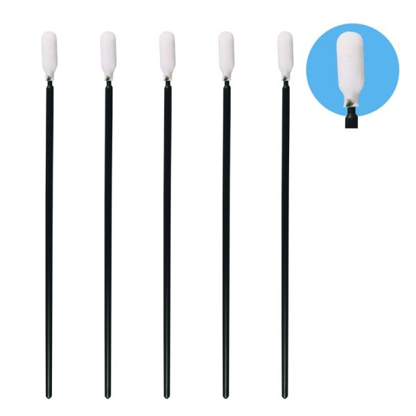 Cheap Lint Free Cleanroom Open Cell Sponge Q Tips Long Black Handle 6.5" for sale