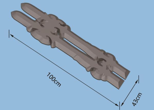 Cheap Clear Patterns Concrete Balusters Molds Beautiful Wall Guard Railings Moulds for sale