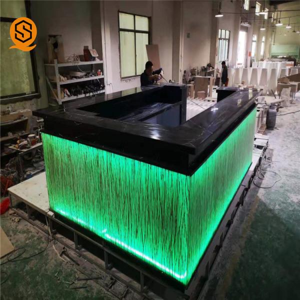 Cheap U Shape Led Light Bar Counter Solid Surface OEM ODM Available for sale