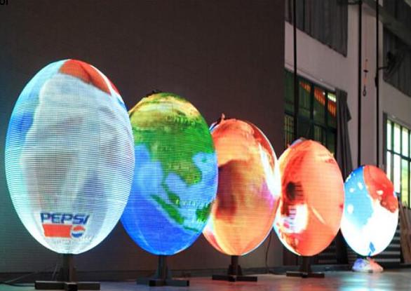 Cheap DIY Video Round LED Display Full Color Customized with Synchronous / Asynchronous Control for sale