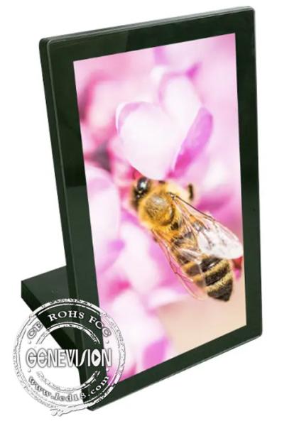 Cheap 15.6 Inch Desktop L Shape Portable LCD Advertising Display Kiosk With Wifi And CMS for sale