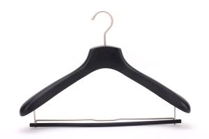 Betterall Curved Contour Wood Suit Hanger with Locking Bar