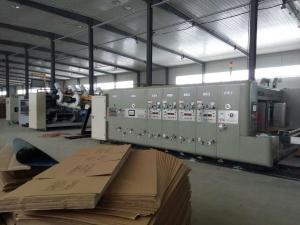Fully Automatic Corrugated Box Making Machine / Carton Printer Folder Gluer