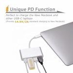 USB 3.1 Interface 4-In-1 Type C Hub Multiple Adapter For Speed Data Transfer